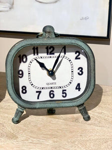 Metal table clock